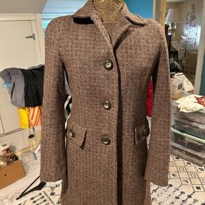 GAP Women's Brown Wool Blend Coat